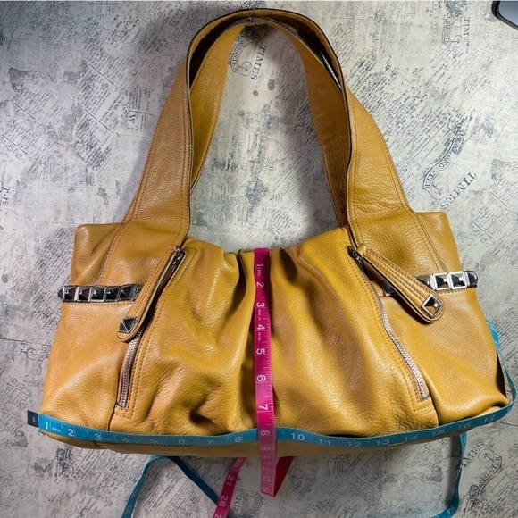 b. makowsky orange leather bag - Picture 9 of 11